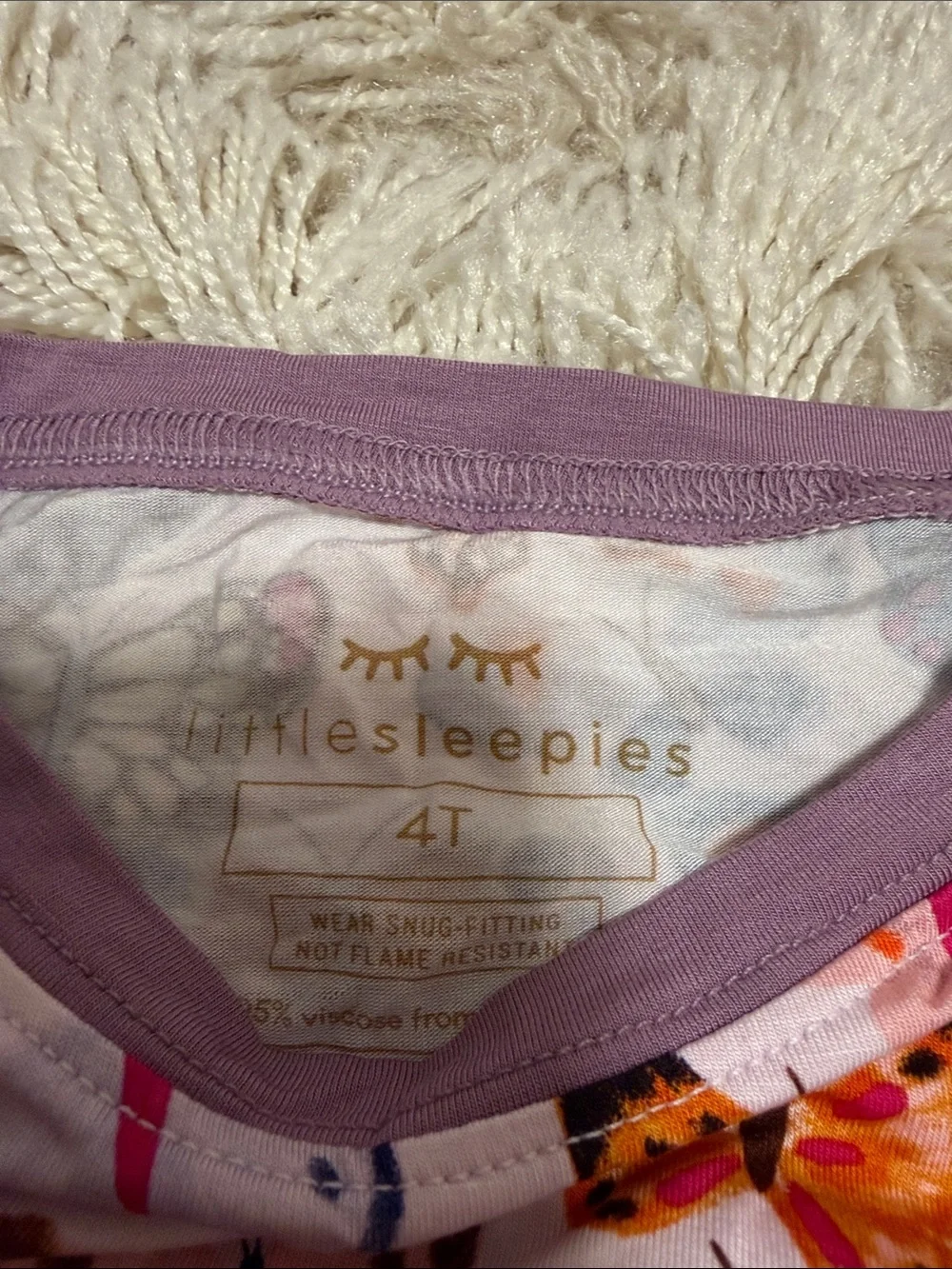 Little Sleepies Lavender Butterfly Long Sleeve Pajama Set